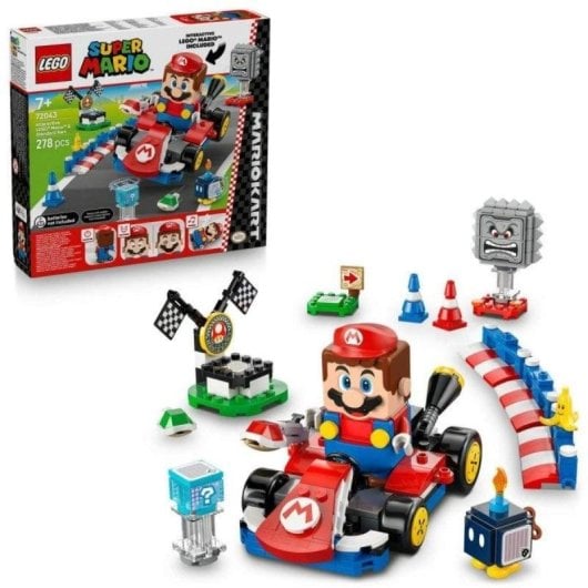 LEGO Super Mario Mario Interativo e Kart Padrão 72043 278 peças