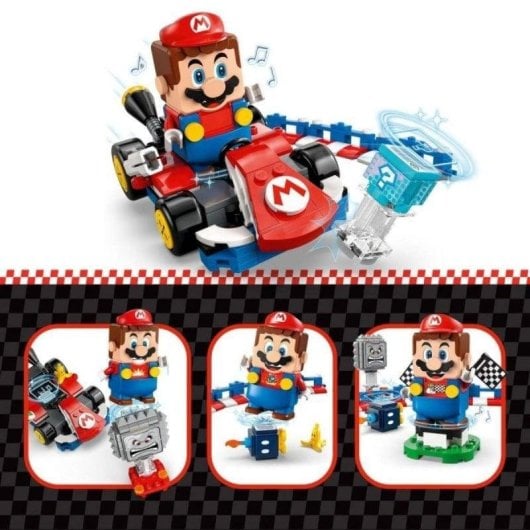 LEGO Super Mario Mario Interativo e Kart Padrão 72043 278 peças