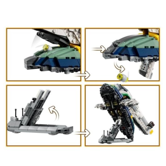 Set de construcción LEGO Star Wars Nave Estelar de Jango Fett 707 piezas 3 minifiguras