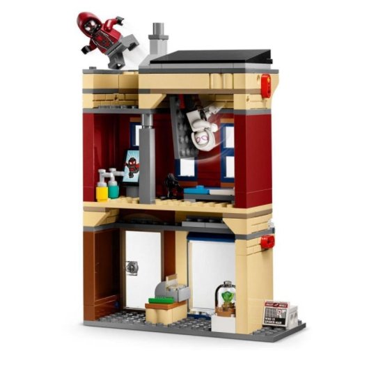 Conjunto Lego Marvel Spider-Man vs Oscorp 808 peças 8 minifiguras Edificios Urbanos
