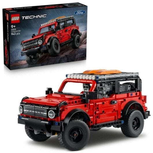 Furgoneta LEGO Technic Ford Bronco 42213 Motor V6 Suspensión Realista 943 Piezas