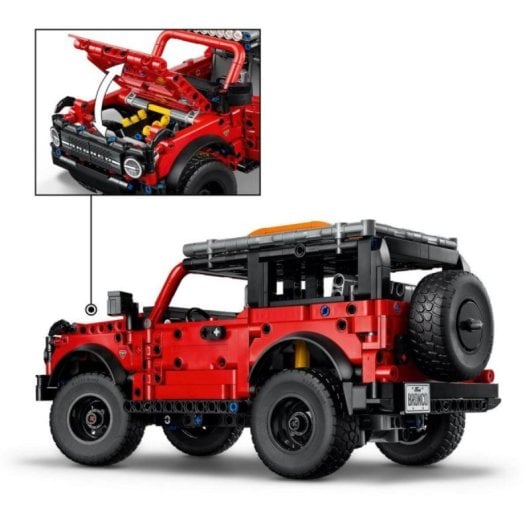 Furgoneta LEGO Technic Ford Bronco 42213 Motor V6 Suspensión Realista 943 Piezas