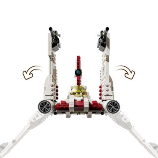 Set LEGO Star Wars Caza Estelar V-19 Torrent 567 piezas alas ajustables minifiguras