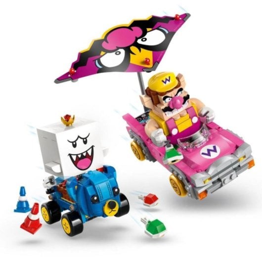 Set LEGO Super Mario Mario Kart Wario y Rey Boo 512 piezas Derrape Interactivo