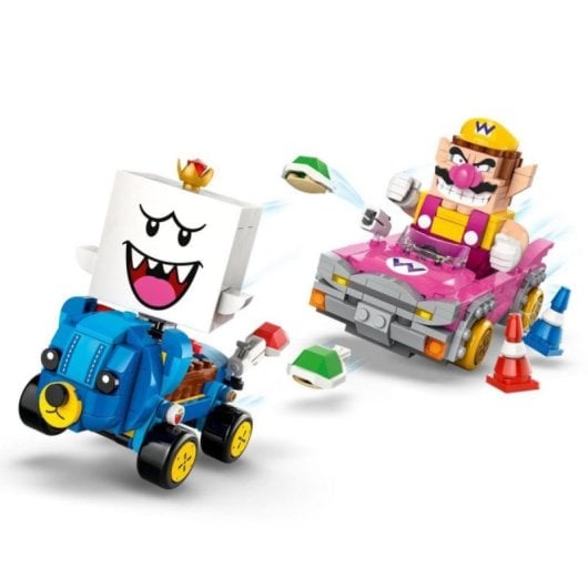Set LEGO Super Mario Mario Kart Wario y Rey Boo 512 piezas Derrape Interactivo