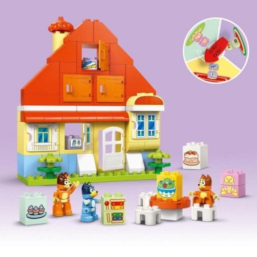Set de Construcción LEGO DUPLO Bluey Casa Familiar con Juego de Memoria, 83 piezas