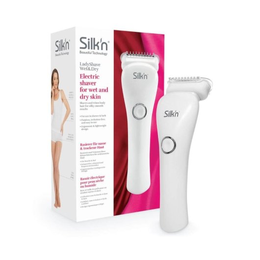 Depiladora Silk'n LadyShave Wet&Dry 1 Cabeça cortadora IPX4 Branca AAA Alcalina