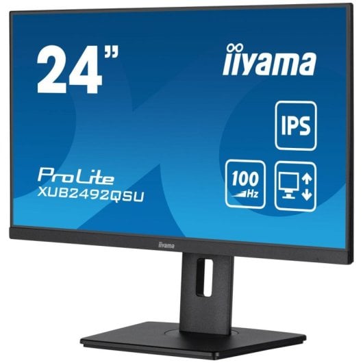 iiyama ProLite XUB2492QSU-B1 23.8" Wide Quad HD 2560 x 1440, 1 ms, HDMI, USB 3.2