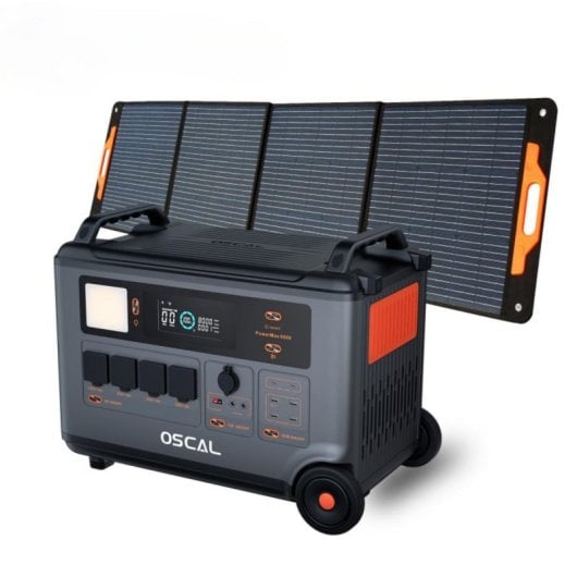 Central elétrica portátil OSCAL PowerMax 6000 Gerador 3600Wh/6000W Modular LiFePO4