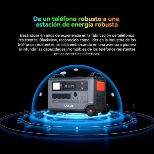 Station d’énergie OSCAL PowerMax 6000 3600Wh 4 ports AC 4 USB-A 2 USB-C Batterie LiFePO4 Modulaire Chargeur solaire PM200 Pro UPS Intégré