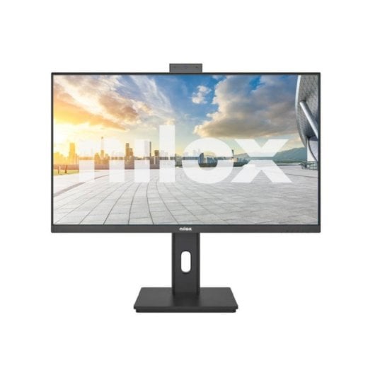 Moniteur Nilox 24" IPS Full HD 120Hz LED caméra haut-parleurs VESA pivotant noir
