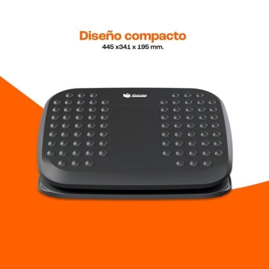 Owlotech Executive Mesa de Escritorio 100x60cm Negra + PcCom Essential Reposapiés Ergonómico 44x34cm