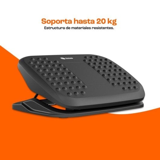 Owlotech Executive Mesa de Escritorio 100x60cm Negra + PcCom Essential Reposapiés Ergonómico 44x34cm