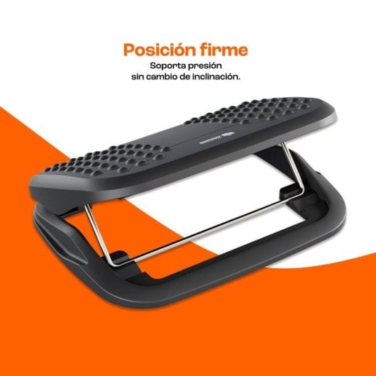 Owlotech Executive Mesa de Escritorio 100x60cm Negra + PcCom Essential Reposapiés Ergonómico 44x34cm