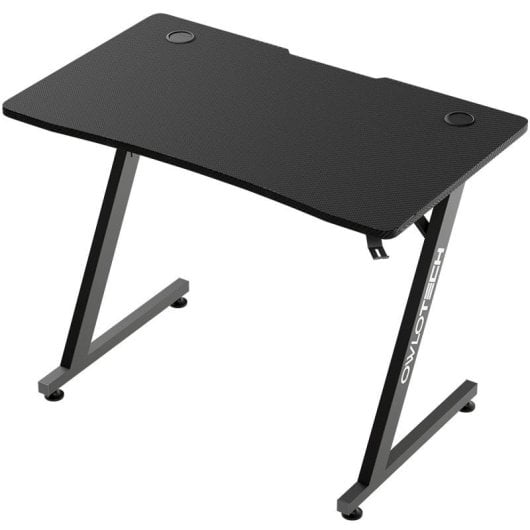 Owlotech Executive Mesa de Escritorio 100x60cm Negra + PcCom Essential Reposapiés Ergonómico 44x34cm
