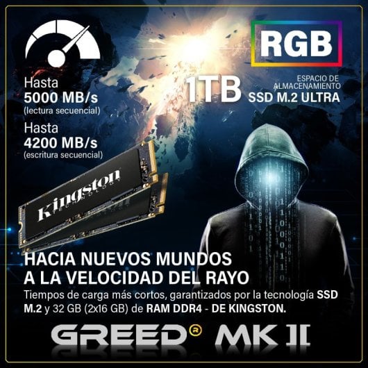 GREED MK2 AMD Ryzen 7 5700X 32GB 1TB SSD RTX 5060 Windows 11 Pro