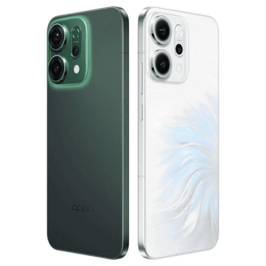 Smartphone OPPO Reno14 5G 12 Go RAM 256 Go Écran AMOLED 6,59" Double SIM 120 Hz IP69 Batterie 6 000 mAh Vert lumineux