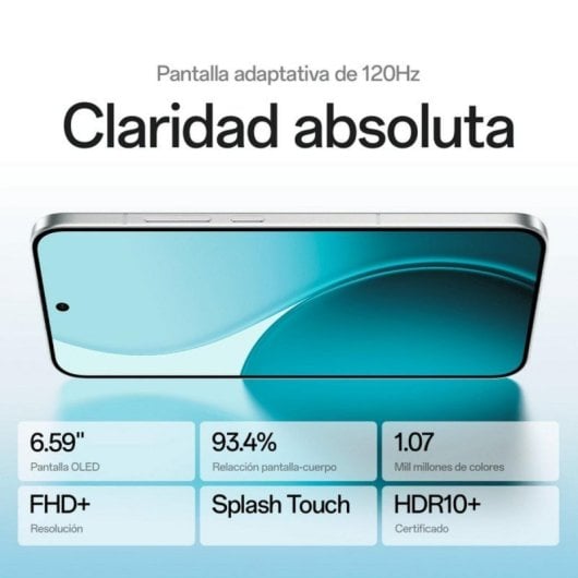 Smartphone OPPO Reno14 5G 12 Go RAM 256 Go Écran AMOLED 6,59" Double SIM 120 Hz IP69 Batterie 6 000 mAh Vert lumineux