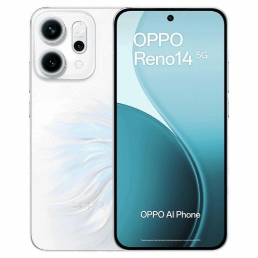 Smartphone OPPO Reno14 5G 12GB RAM 256GB Blanco IA IP68 6000mAh 80W