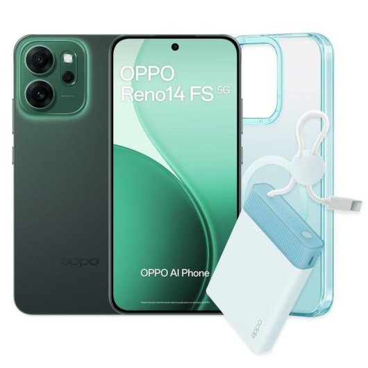 OPPO Reno14 FS 5G Pack de Lançamento 12GB/512GB/6.57" Luminous Green