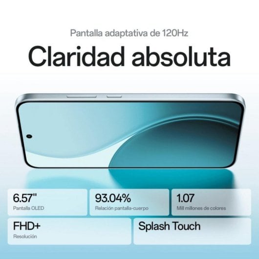 Pacchetto di lancio per smartphone OPPO Reno14 FS 5G 12 GB 512 GB 6,57" AMOLED 120 Hz Opal Blue