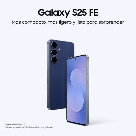 Samsung Galaxy S25 FE 8GB 256GB 6.7" Móvil Potente con Inteligencia Artificial Negro Intenso