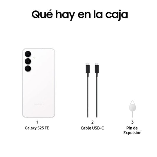 Samsung Galaxy S25 FE 8GB 256GB 6.7" Móvil Potente con Inteligencia Artificial Blanco