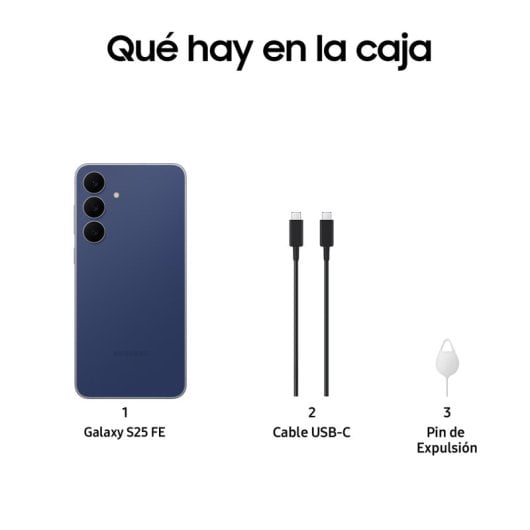 Samsung Galaxy S25 FE 8GB 512GB 6.7" Móvil Potente con Inteligencia Artificial Azul Marino