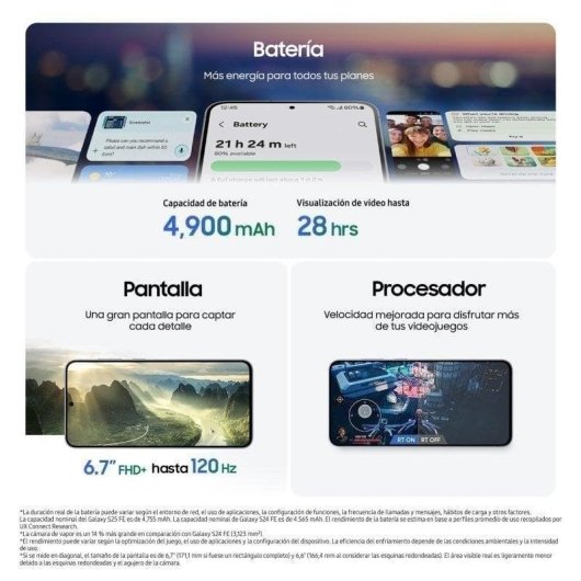 Samsung Galaxy S25 FE 5G 8GB 512GB 6.7" Blanc