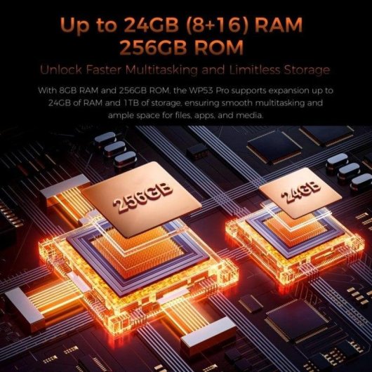 Oukitel WP53 Pro 4G 8GB 256GB Negro 6,52" Certificación IP68