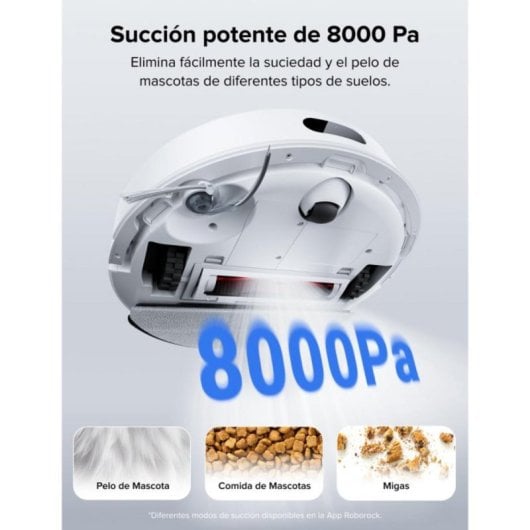 Roborock Q7L5 - Puissance d'aspiration HyperForce® de 8000 Pa, Navigation LiDAR