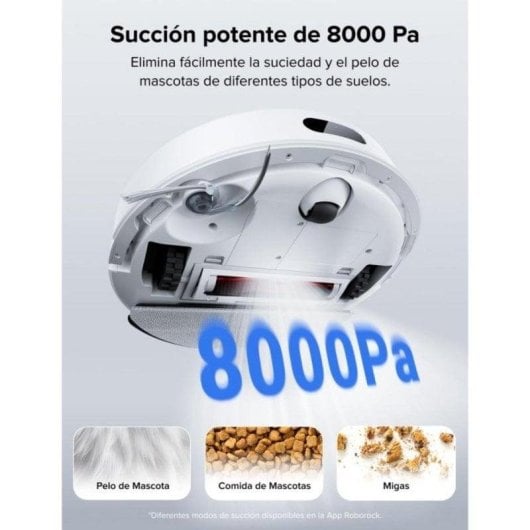 Aspirador Robô com Mopa Roborock Q7L5 Navegação LiDAR PreciSense 8.000 Pa Sistema Antienredos