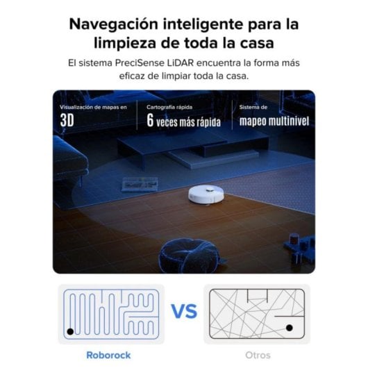 Roborock Q7L5 - Puissance d'aspiration HyperForce® de 8000 Pa, Navigation LiDAR