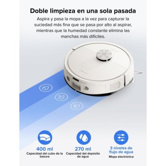 Roborock Q7L5 - Puissance d'aspiration HyperForce® de 8000 Pa, Navigation LiDAR