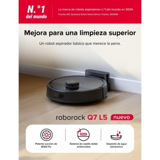 Roborock Q7L5 Roboterstaubsauger mit LiDAR-Navigation und dualem Anti-Tangle-System