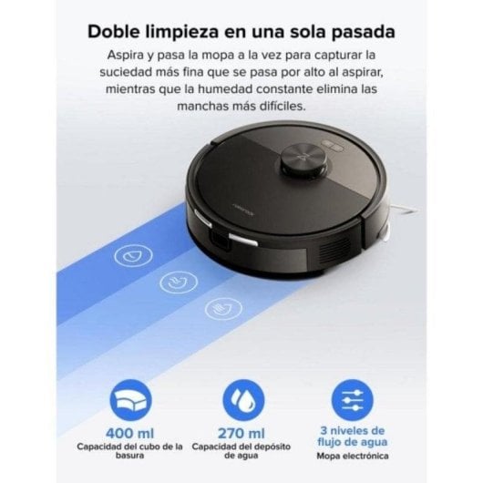 Saugroboter mit Wischfunktion Roborock Q7L5 Navigationsklasse LiDAR 8.000 Pa Dual-Antiverwicklung Sprachsteuerung