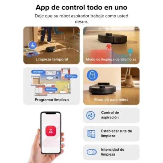 Saugroboter mit Wischfunktion Roborock Q7L5 Navigationsklasse LiDAR 8.000 Pa Dual-Antiverwicklung Sprachsteuerung