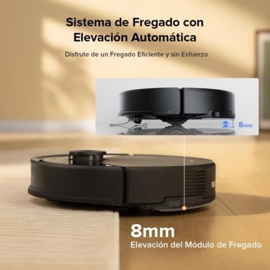 Roborock Q10 S5 Robot Aspirador Y Fregasuelos Succión Hyperforce De 10000 Pa, Negro