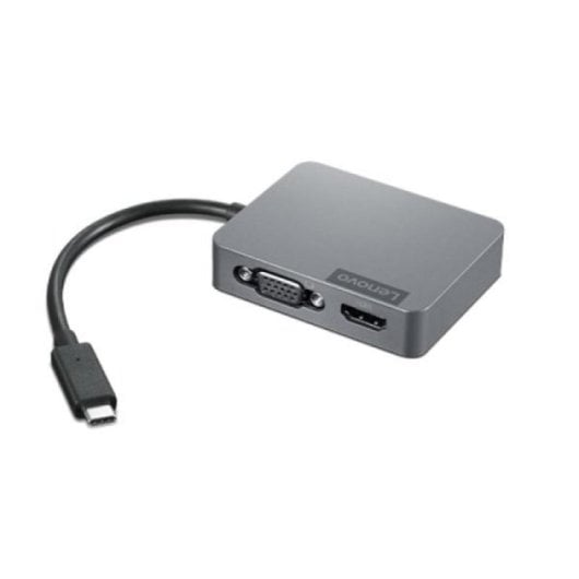 Lenovo Travel Hub Gen2 USB-C Grau 4K Ultra HD 60Hz HDMI VGA RJ-45 Ethernet 1GbE