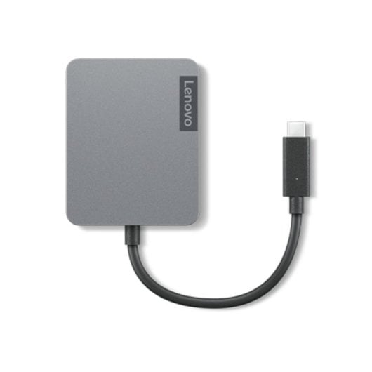 Lenovo Travel Hub Gen2 USB-C Grau 4K Ultra HD 60Hz HDMI VGA RJ-45 Ethernet 1GbE