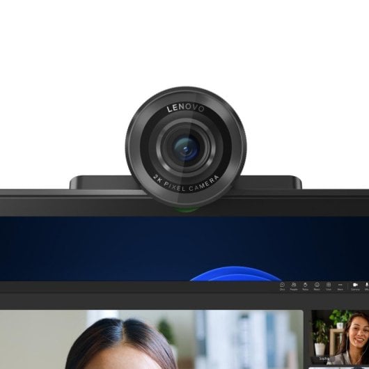 Lenovo 4XC1Q25245 Webcam 4MP Full HD HDR USB-C com Autofoco e Clip Preta