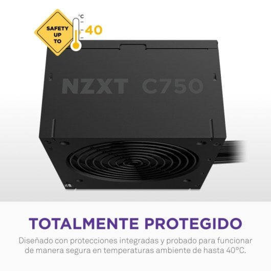 Fuente de Alimentación NZXT 750W 80+ Bronze PA-7B3BB-EU Ventilador 120mm