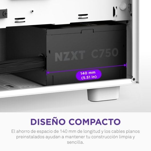 Fuente de Alimentación NZXT 750W 80+ Bronze PA-7B3BB-EU Ventilador 120mm