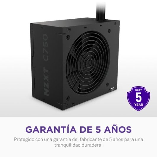 Fuente de Alimentación NZXT 750W 80+ Bronze PA-7B3BB-EU Ventilador 120mm