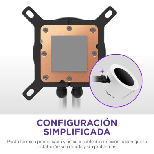 Refrigeración Líquida NZXT Kraken Plus RGB 240mm 2 Ventiladores Blanco LED TFT