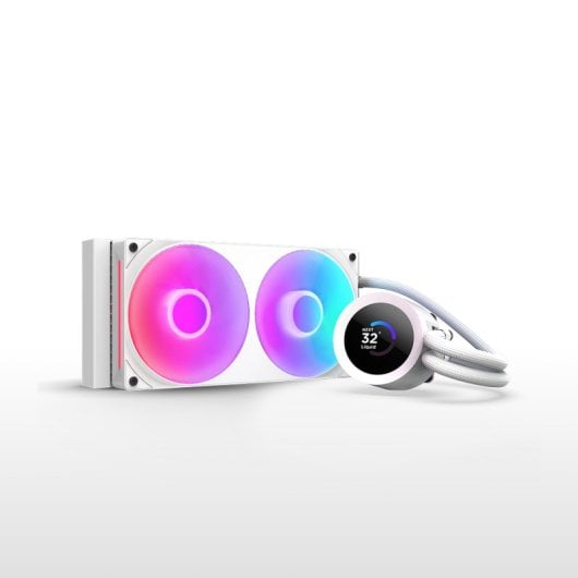 Refrigeración Líquida NZXT Kraken Plus RGB 240mm 2 Ventiladores Blanco LED TFT