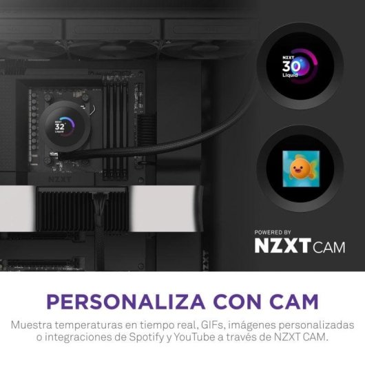 Refrigeración Líquida NZXT Kraken Plus 360 360mm 3 Ventiladores TFT Display