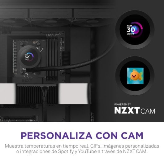 NZXT Kraken Plus 360, Réfrigération liquide tout-en-un, 12 cm, Noir