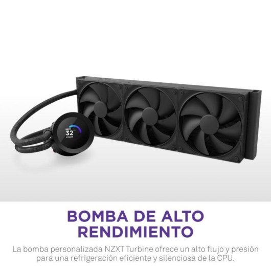 Refrigeración Líquida NZXT Kraken Plus 360 360mm 3 Ventiladores TFT Display
