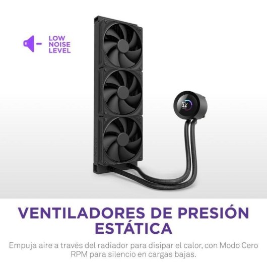 Refrigeración Líquida NZXT Kraken Plus 360 360mm 3 Ventiladores TFT Display